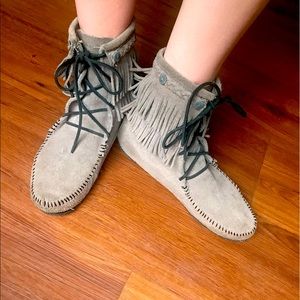 Minnetonka Fringe Boots